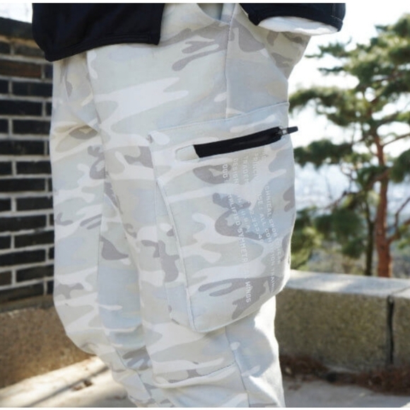 ASRV Cargo Camo Sweatpants White Camo Men's Size XS - Picture 3 of 15